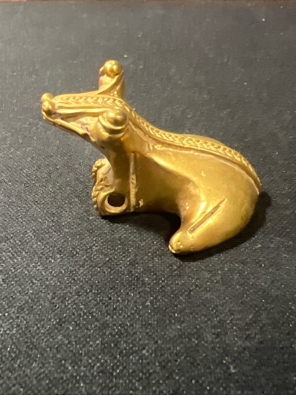 TUMBAGA Gold & Copper Alloy Zoomorphic Figurine/Pendant Columbian Art